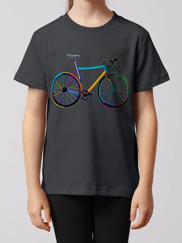 T-Shirt 'Fahrrad by night' watabout.kids en gris : devant