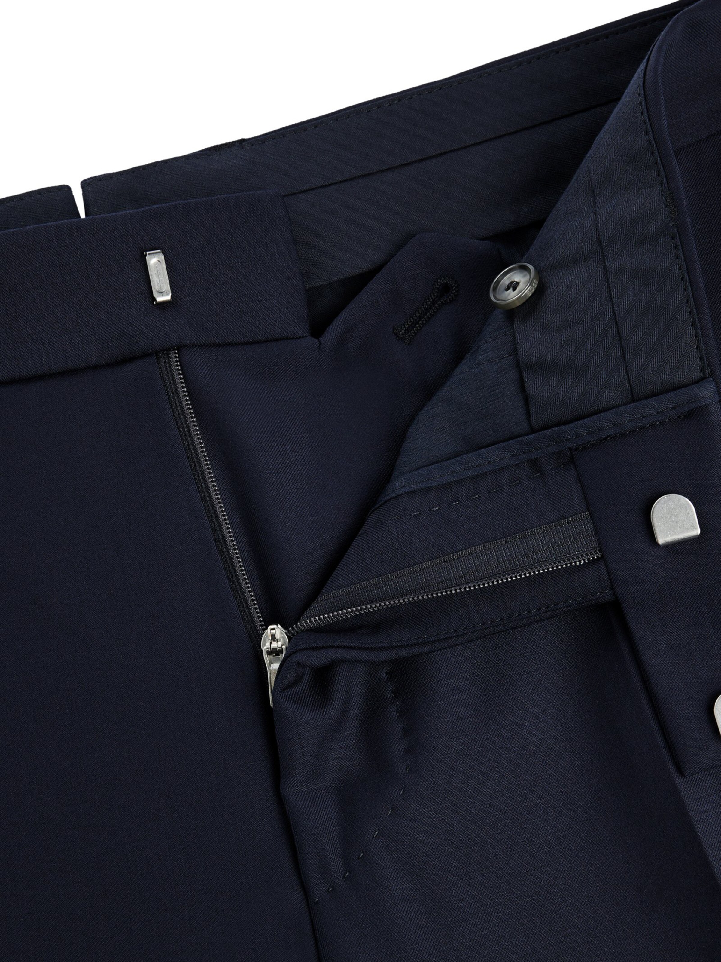 BOSS Slimfit Bügelfatenhose 'L-Glover' in Blau