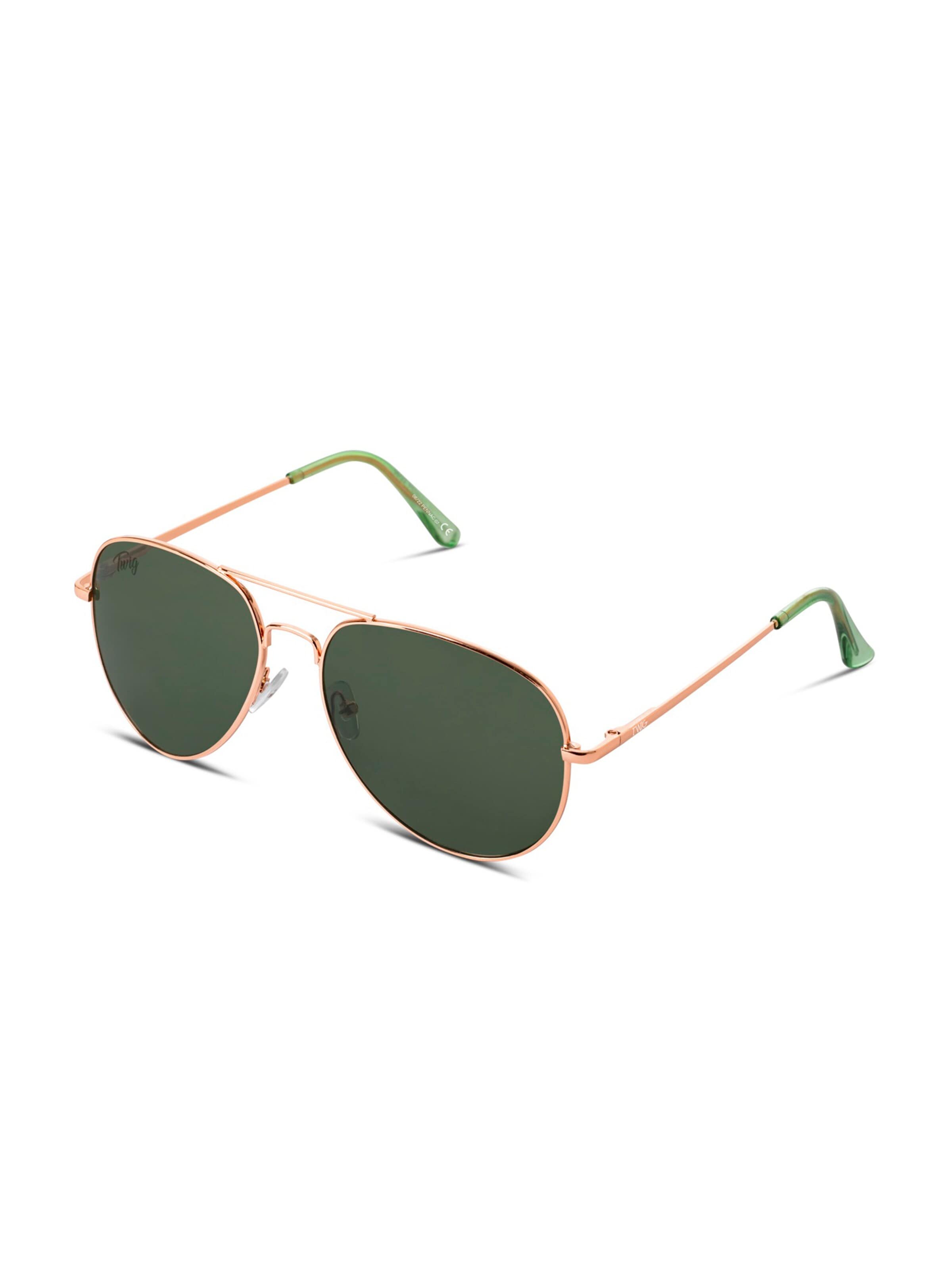 TWIG Concept Milano Okulary przeciwsłoneczne 'Pennac' w kolorze zielony: przód