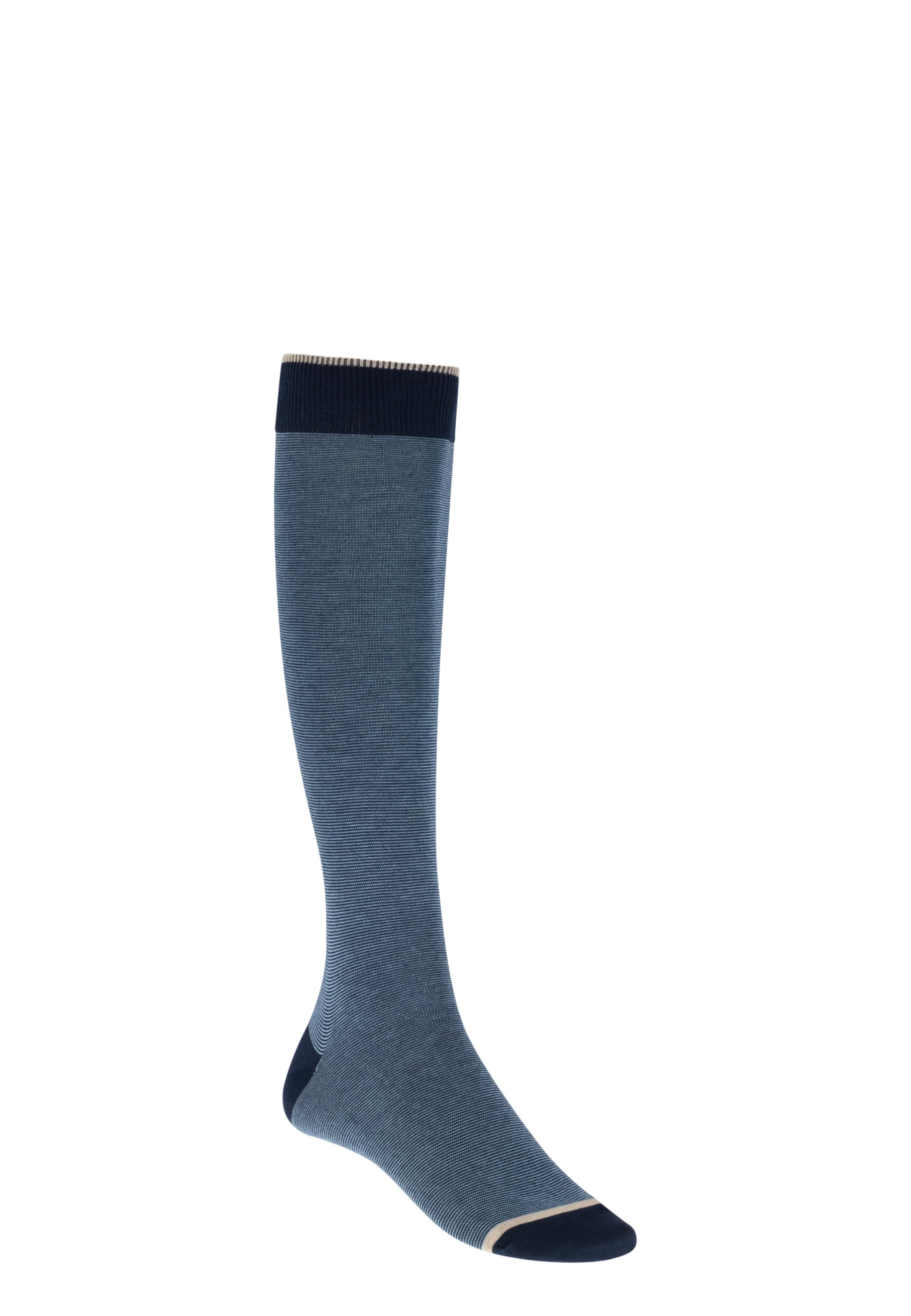 Boggi Milano Knee socks in Blue: front