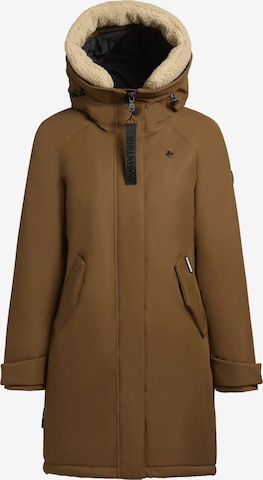 Manteau d’hiver 'SEMIE2' khujo en marron : devant