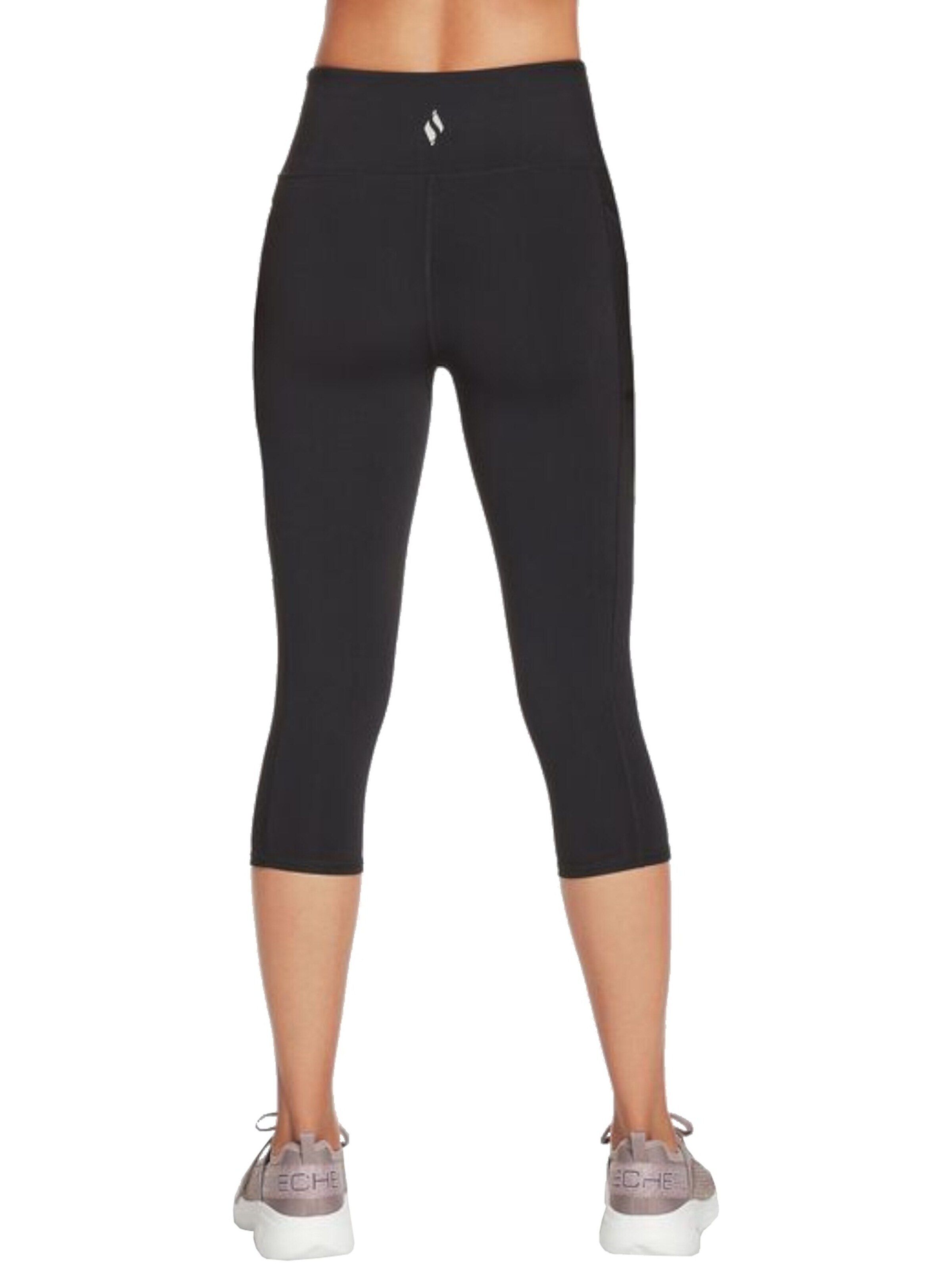 SKECHERS Skinny Sportbroek in Zwart
