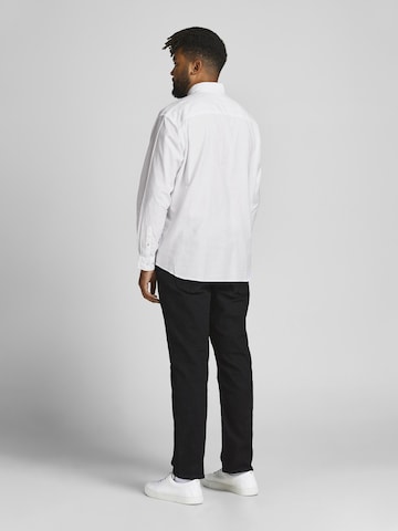 Jack & Jones Plus Regular fit Button Up Shirt 'Oxford' in White
