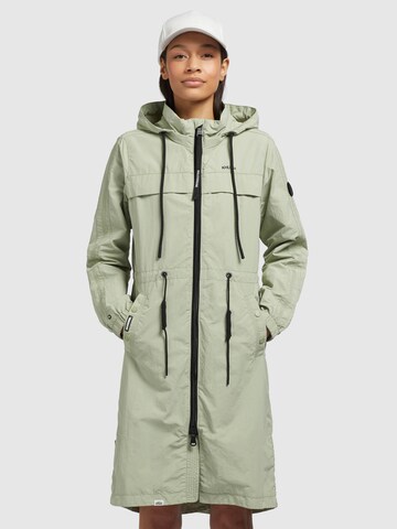 Manteau mi-saison 'Voya3' khujo en vert : devant