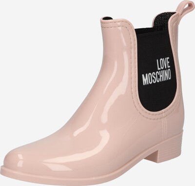 Cizme de cauciuc Love Moschino pe roz / negru / alb, Vizualizare produs