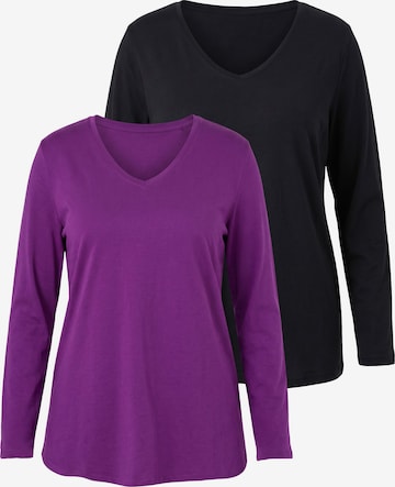 Ulla Popken Shirt in Purple: front