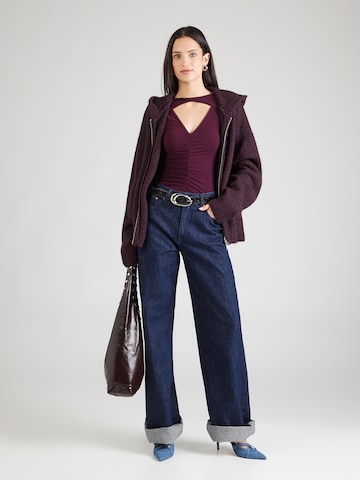 ABOUT YOU Shirt Bodysuit 'Lilia' in Red