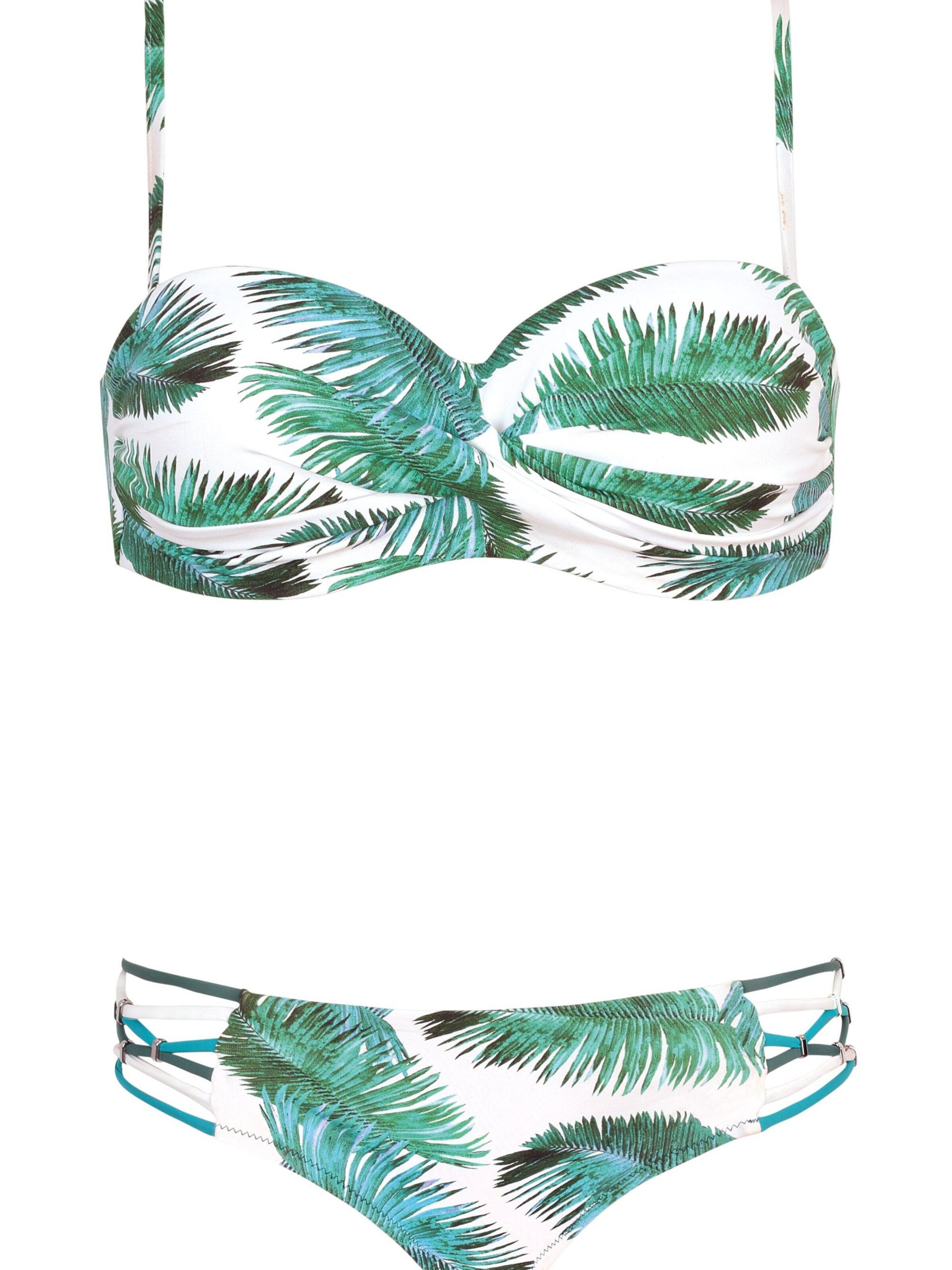 Lady Etna Balkonetová Bikiny – bílá: přední strana