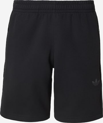 Largi Pantaloni de la ADIDAS ORIGINALS pe negru: față