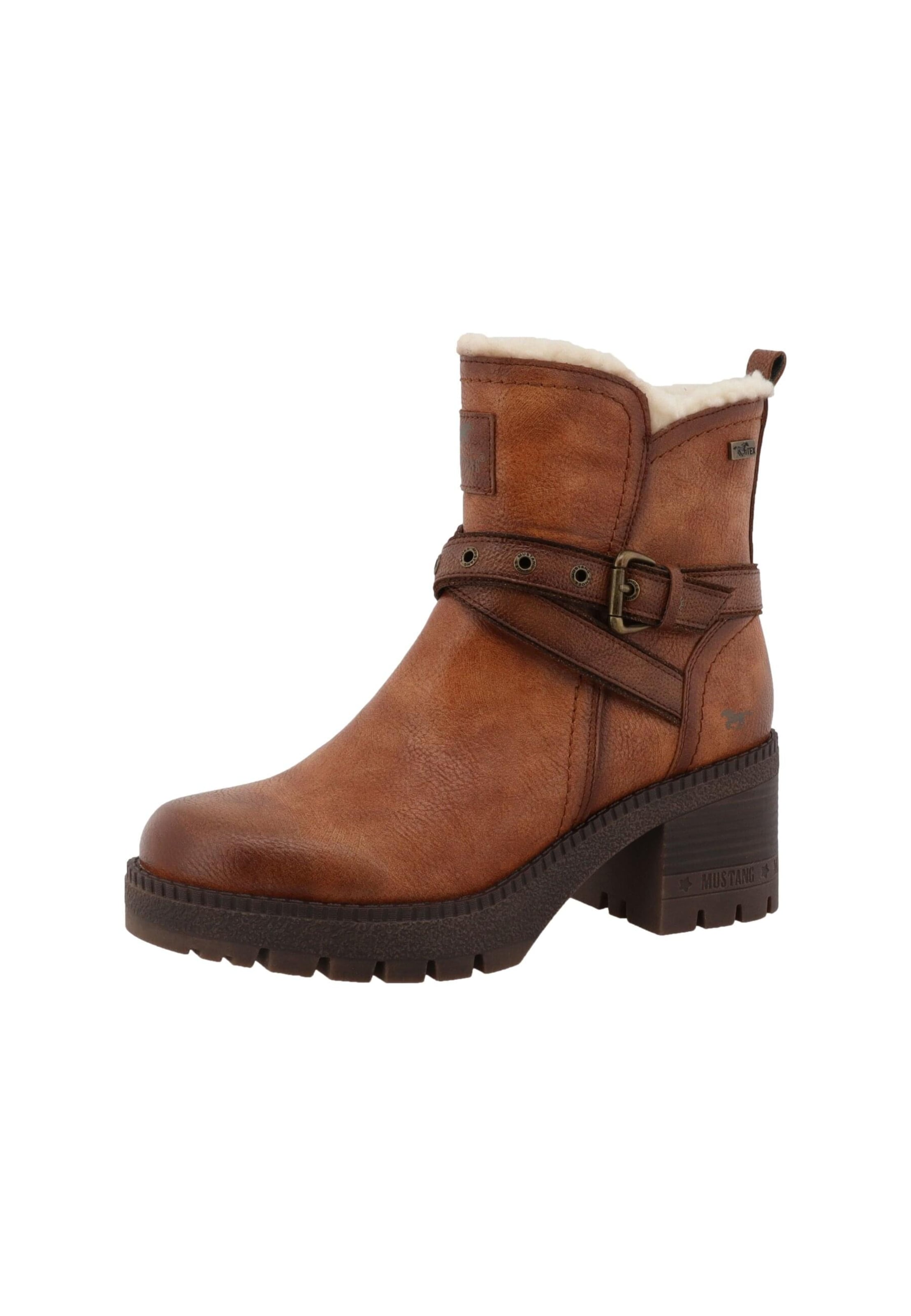 Boots 'Caro' MUSTANG en marron : devant