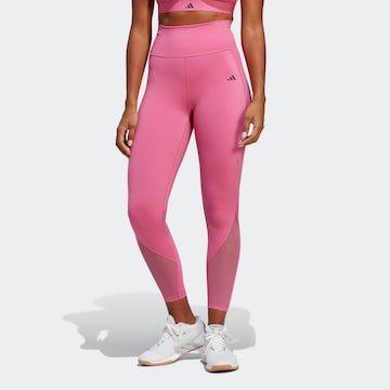 ADIDAS PERFORMANCE Skinny Workout Pants 'Tailored Hiit' in Pink: front