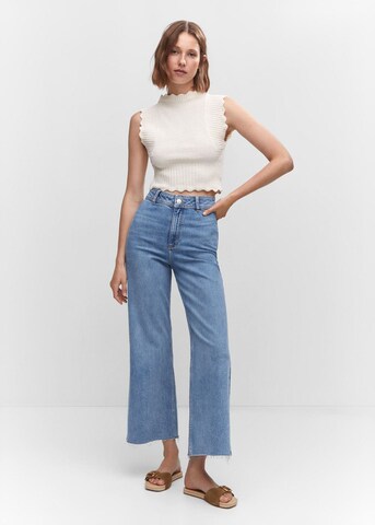 MANGO Wide leg Jeans 'catherin' in Blue