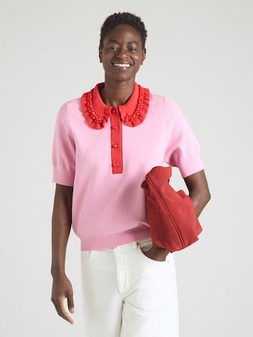 Essentiel Antwerp Svetr – pink: přední strana