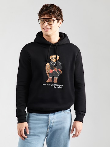 Polo Ralph Lauren Sweatshirt 'SEASONAL' in Zwart: voorkant