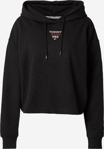 Tommy Jeans Sweatshirt 'Essential' in Schwarz: predná strana