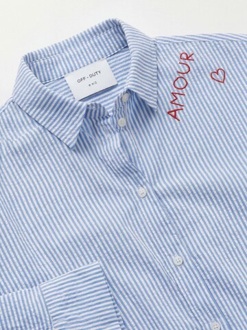 OUI Bluse in Blau