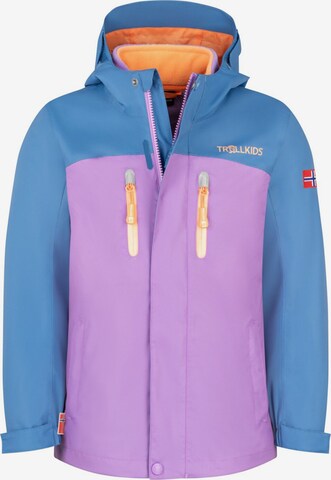 TROLLKIDS Outdoor jacket in Purple: front