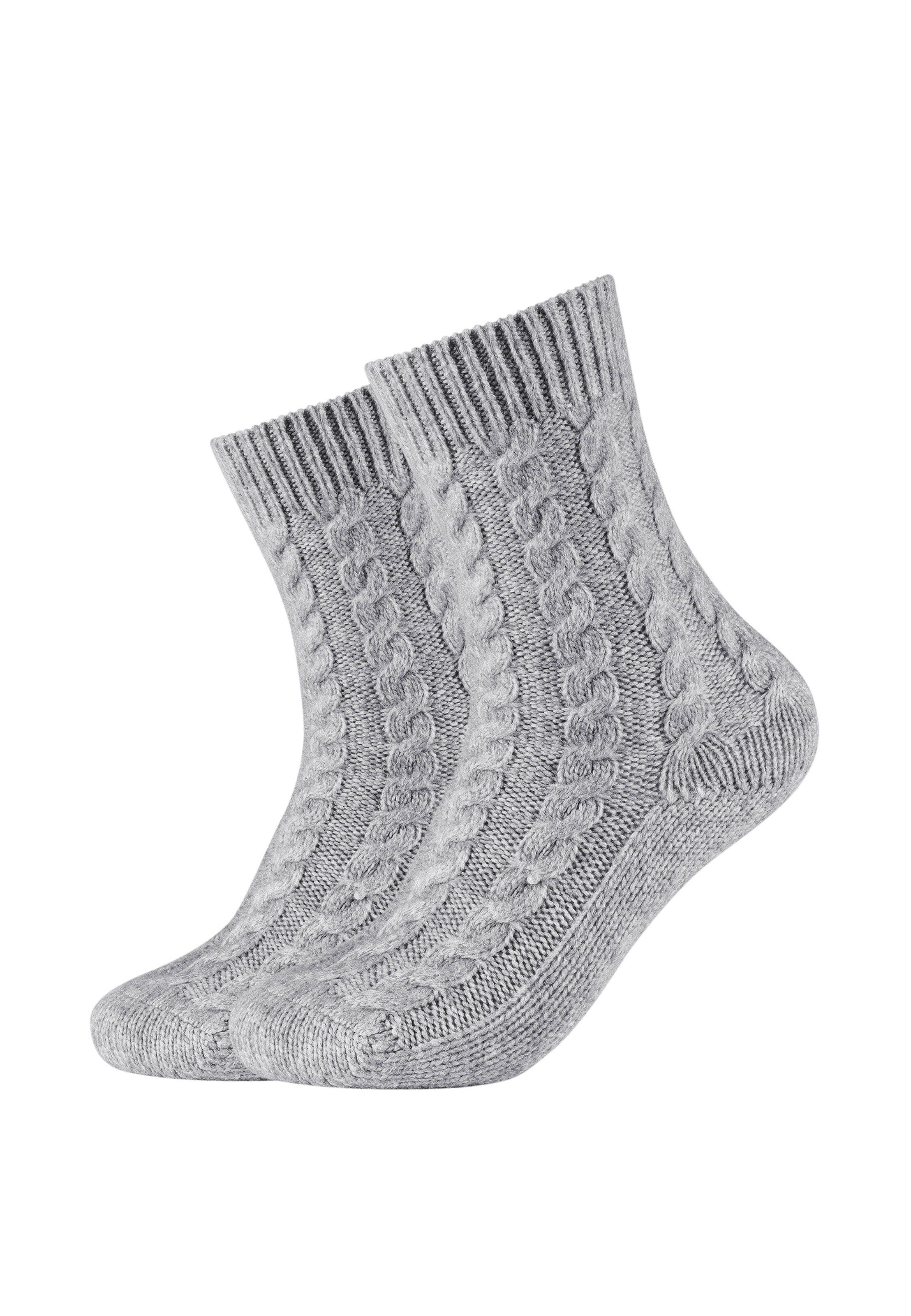 camano Socks in Grey: front