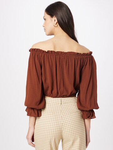 VILA Shirt in Brown