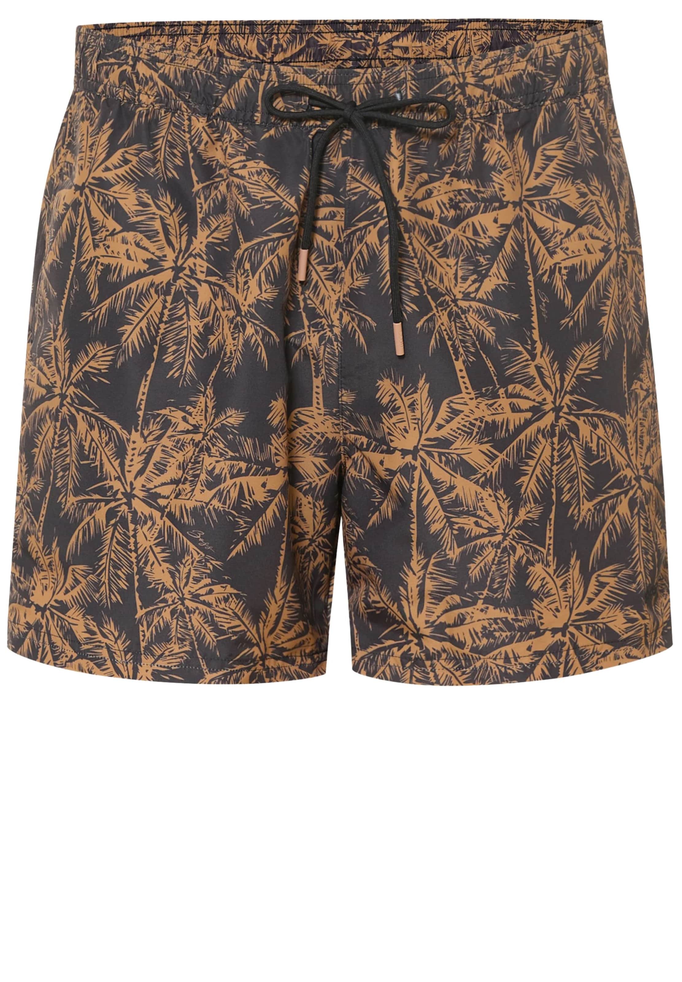 BOSS Board Shorts ' Bream ' in Black: front
