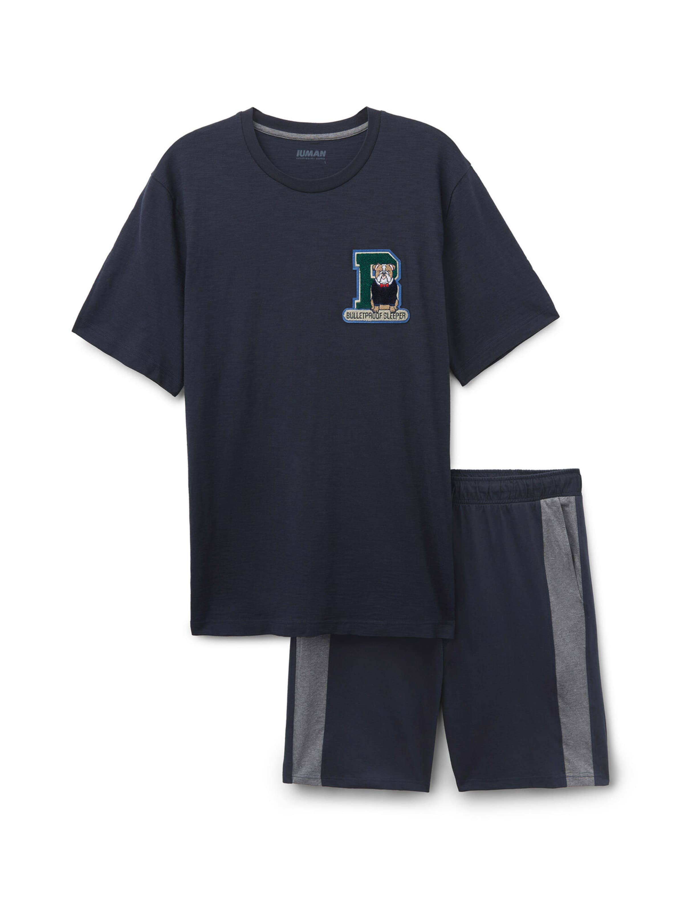 IUMAN Intimissimi Pyjama in Blau: Vorderseite