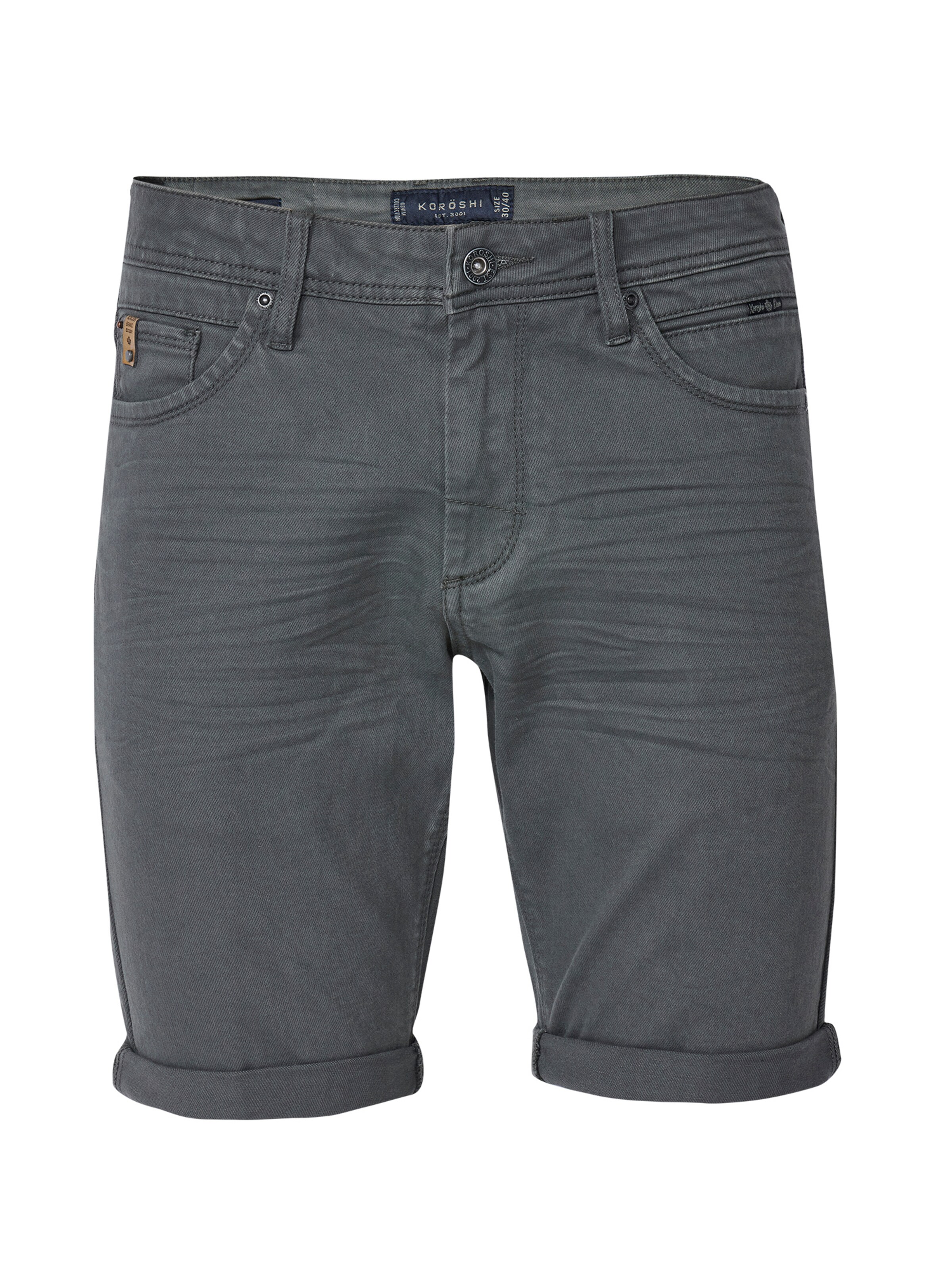 KOROSHI Slimfit Farkut värissä harmaa: etupuoli