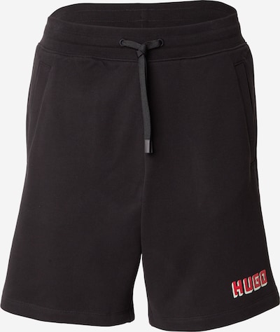 HUGO Housut 'Diqo' värissä punainen / musta / valkoinen, Tuotenäkymä