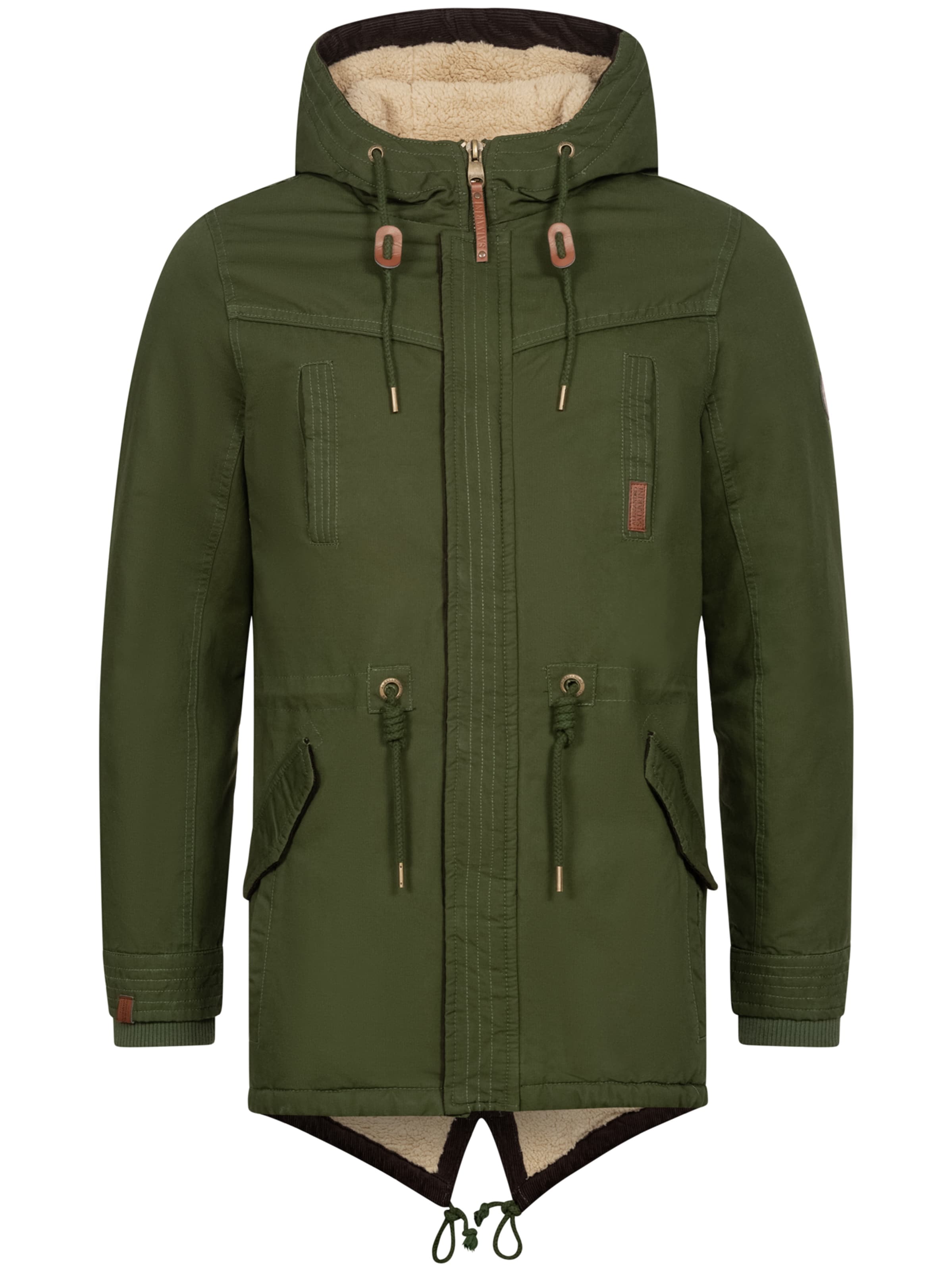 Alessandro Salvarini Winterparka in Grün: Vorderseite