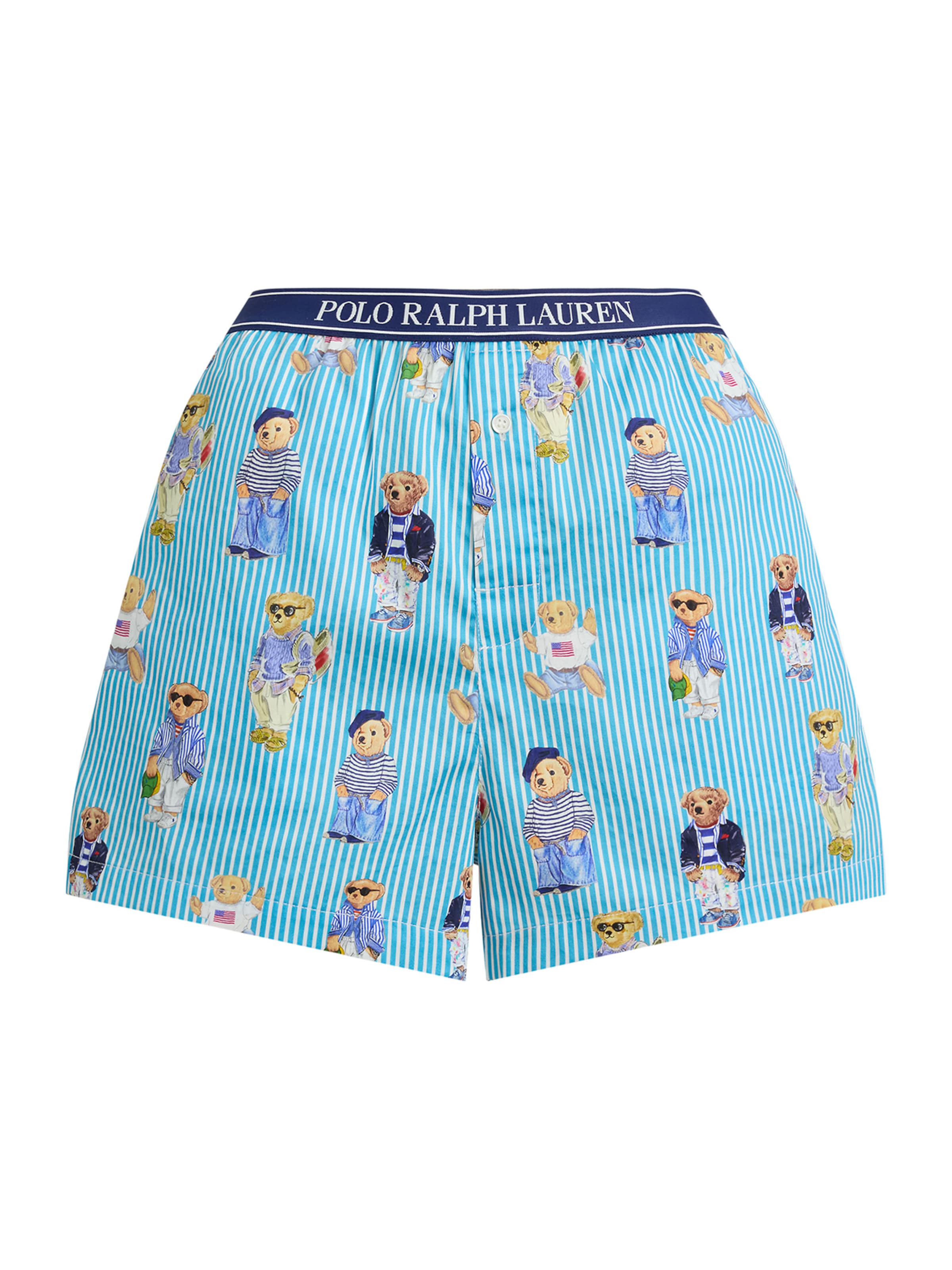 Pantalon de pyjama ' Iconic Bear ' Polo Ralph Lauren en bleu : devant