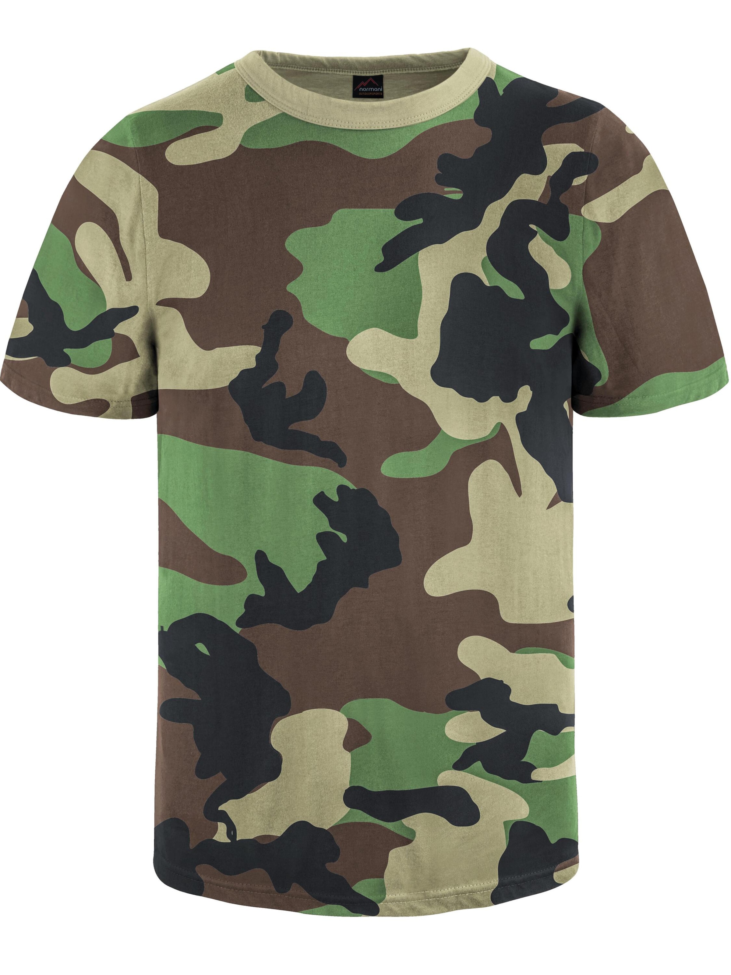 T-Shirt normani en vert : devant