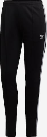 Coupe slim Pantalon ADIDAS ORIGINALS en noir : devant