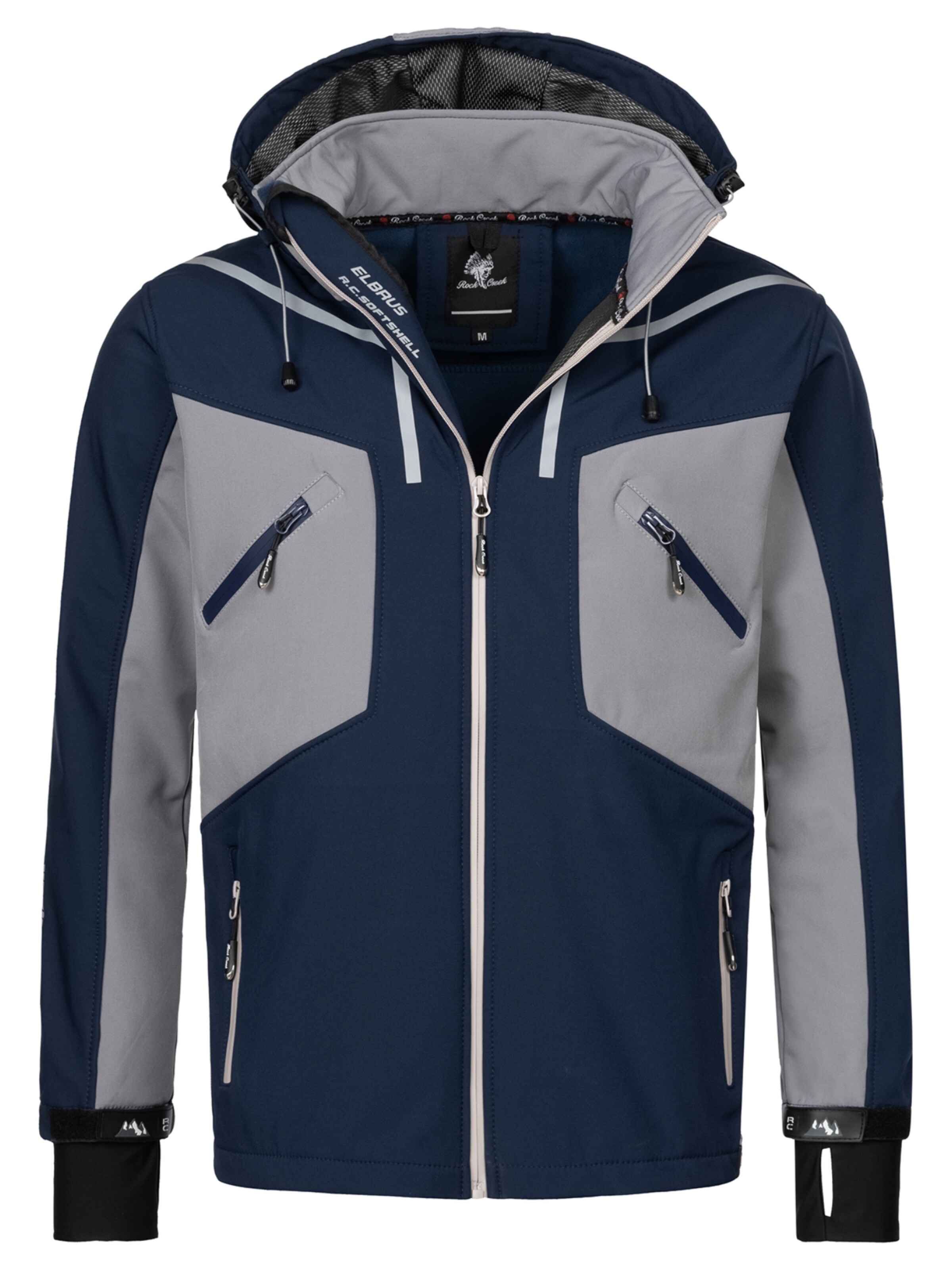 Rock Creek Outdoor jacket in Blue: front