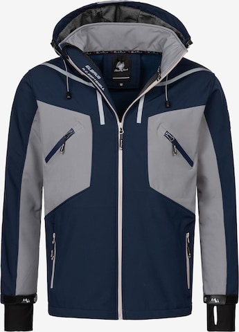 Rock Creek Outdoorjacke in Blau: predná strana