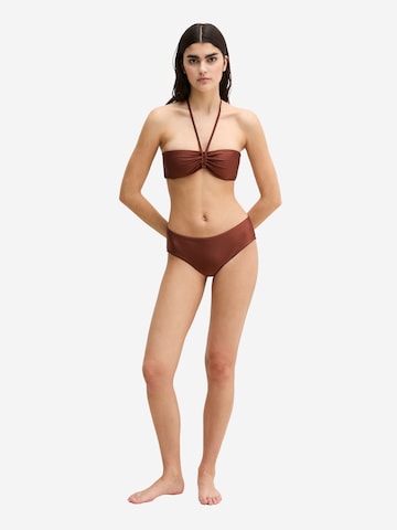 Bas de bikini ' Shiny ' Marc O'Polo en marron : devant