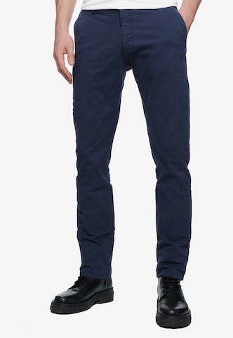 Rusty Neal Slimfit Chino in Blauw: voorkant