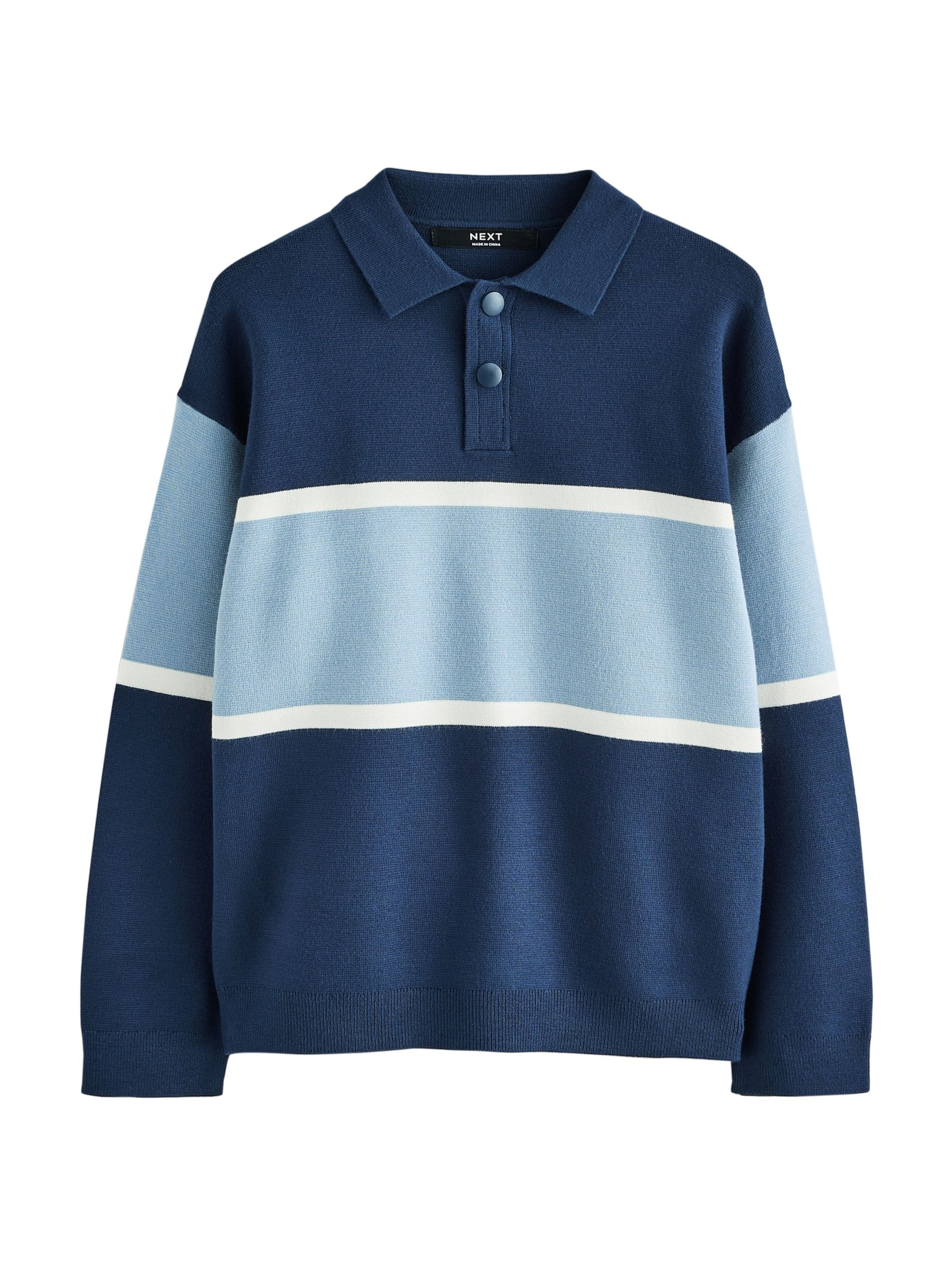 Next Shirt in Blauw: voorkant