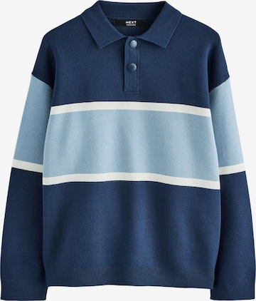 T-Shirt Next en bleu : devant