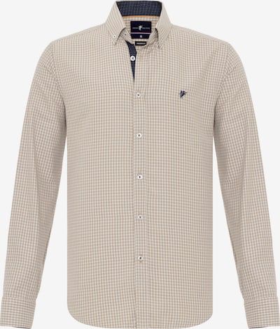 DENIM CULTURE Button Up Shirt 'LUIZ' in Beige / Navy / White, Item view