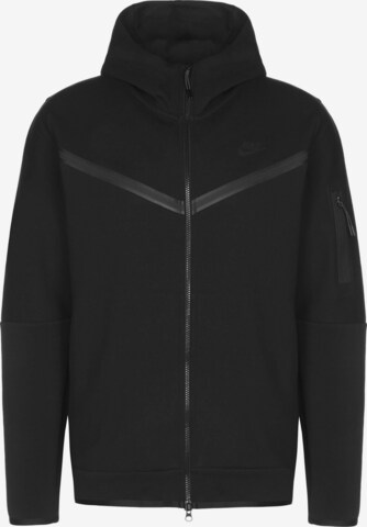 Nike Sportswear Sweat jacket in Black: front