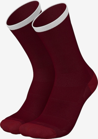 INCYLENCE Athletic Socks 'PURE' in Red: front
