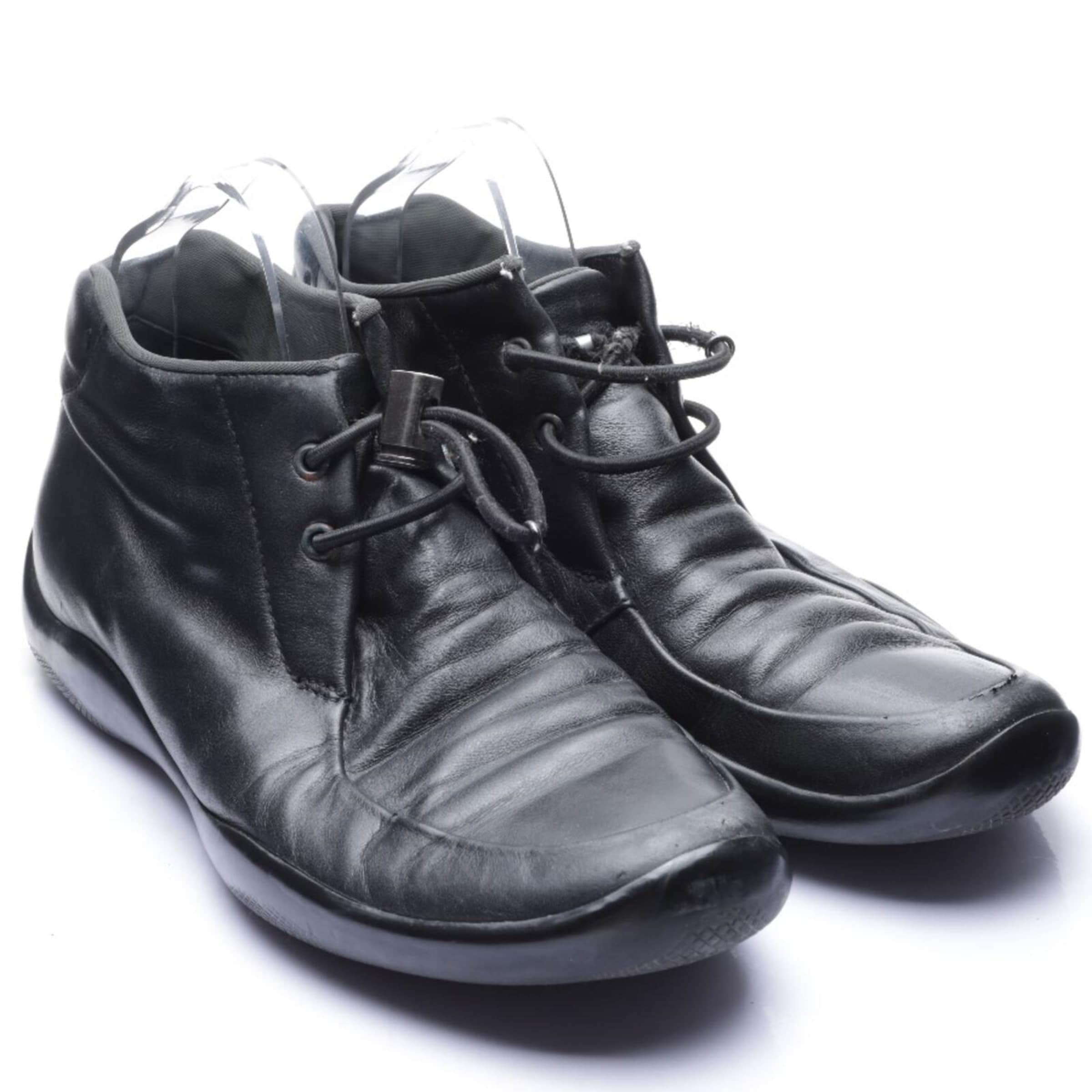 PRADA Anke & Mid-Calf Boots in 41 in Black: front