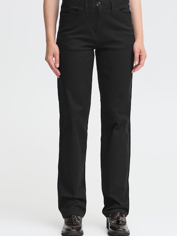 Regular Pantalon 'OXIben' Oxmo en noir : devant