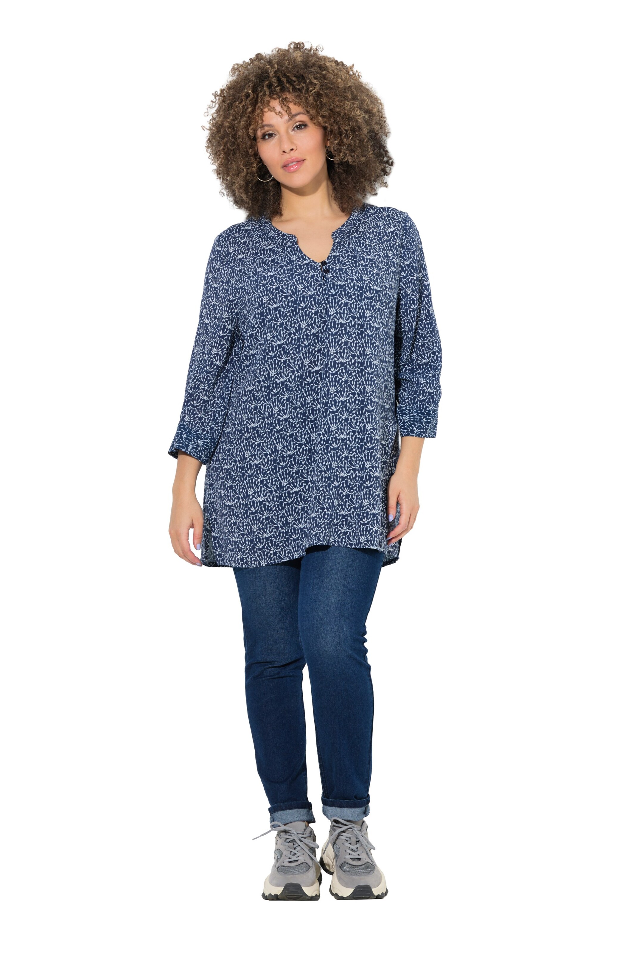 Ulla Popken Tunic in Blue: front