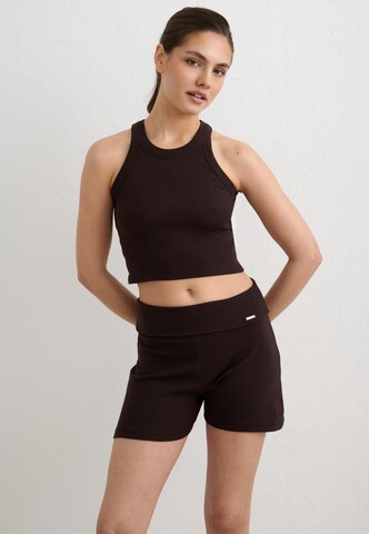 Aim'n Skinny Sportovní kalhoty – hnědá