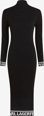 Karl LagerfeldPletena haljina - crna boja: prednji dio