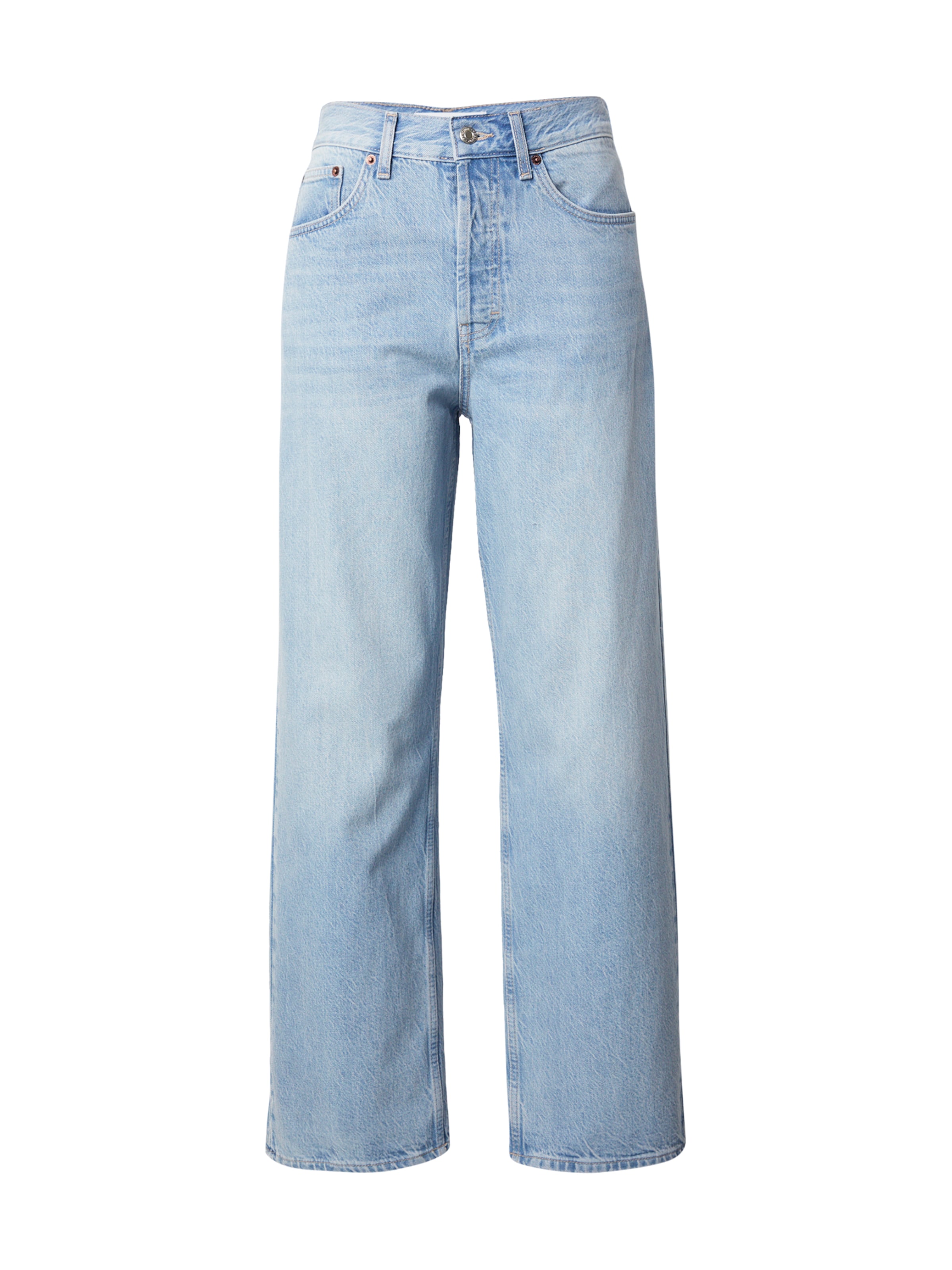 TOPSHOP Wide leg Jeans in Blue: front