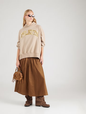 Felpa 'Wide Pilates Peace' di miss goodlife in beige