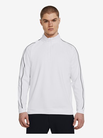 UNDER ARMOUR Athletic Sweatshirt in White: front