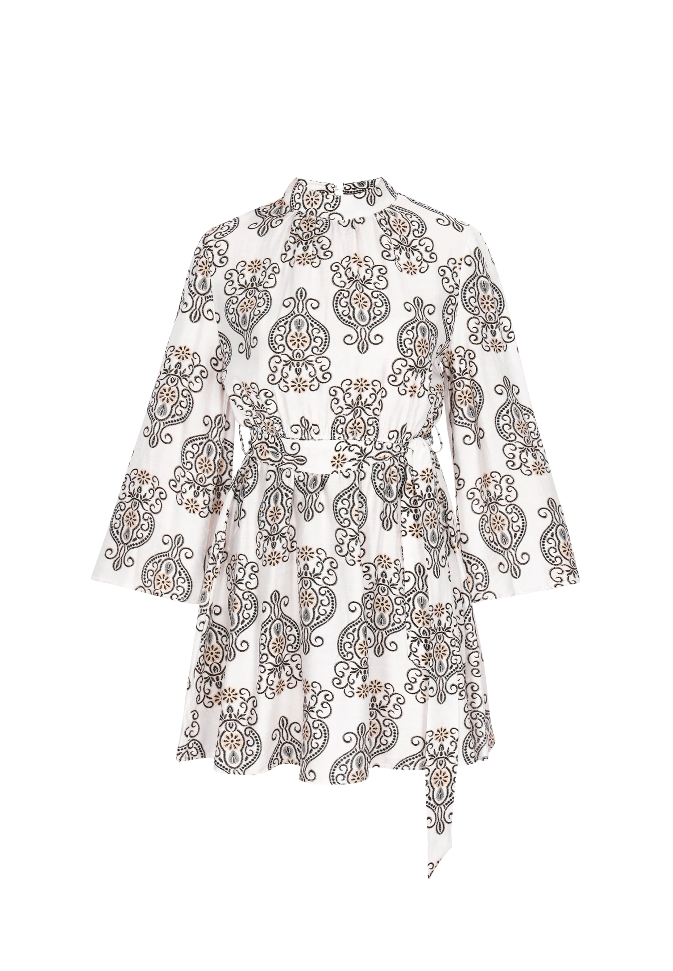 Robe usha FESTIVAL en noir : devant