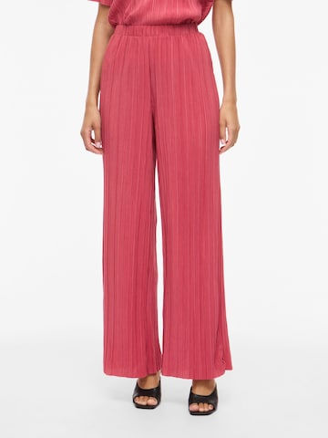 Wide Leg Pantalon folklorique 'VIPLisa' VILA en rose : devant